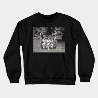 Girls Playing Ukuleles, 1926. Vintage Photo Crewneck Sweatshirt